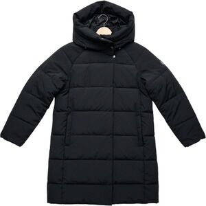 French Connection Puffer Coat Womens Size S Black Water Resistant Hooded NWT